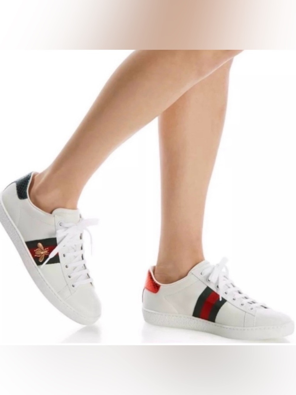 Authentic Gucci Ace Leather Sneaker
Women's size 34.5 (fits 35-35.5)
